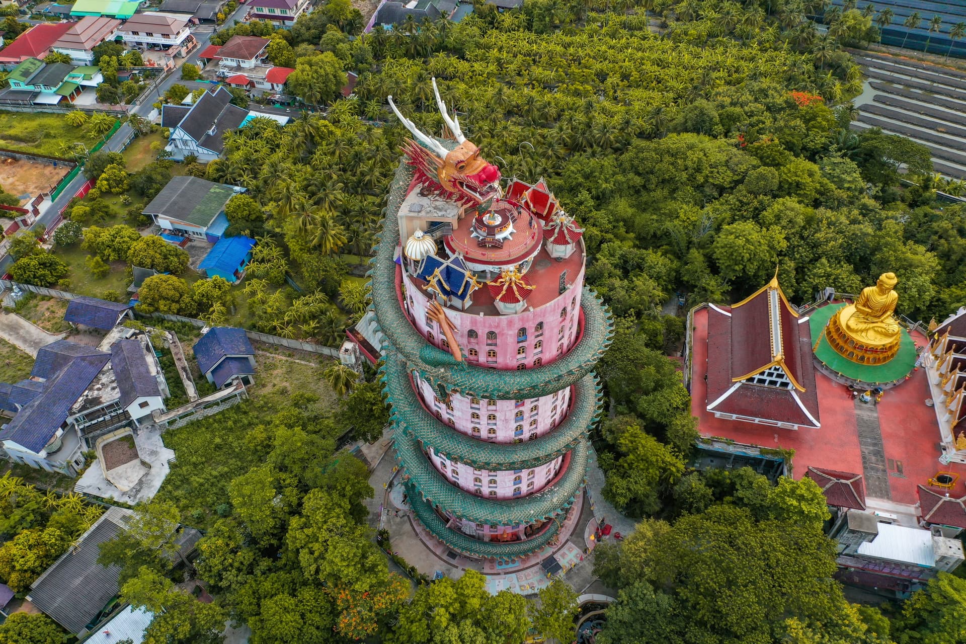 Wat Samphran, Dragon temple
